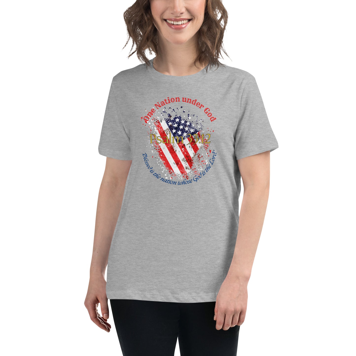 Women Patriotic T-Shirt for 4th of July - Celebrate Independence Day with Faith