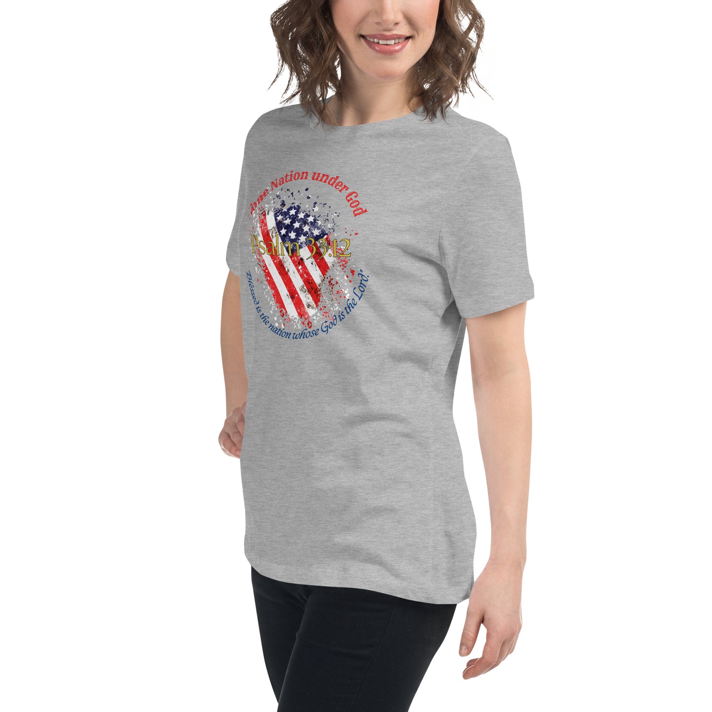 Women Patriotic T-Shirt for 4th of July - Celebrate Independence Day with Faith