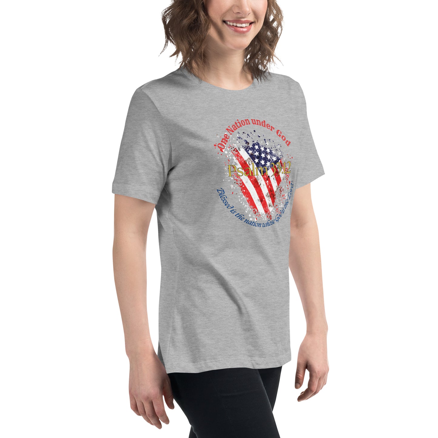 Women Patriotic T-Shirt for 4th of July - Celebrate Independence Day with Faith