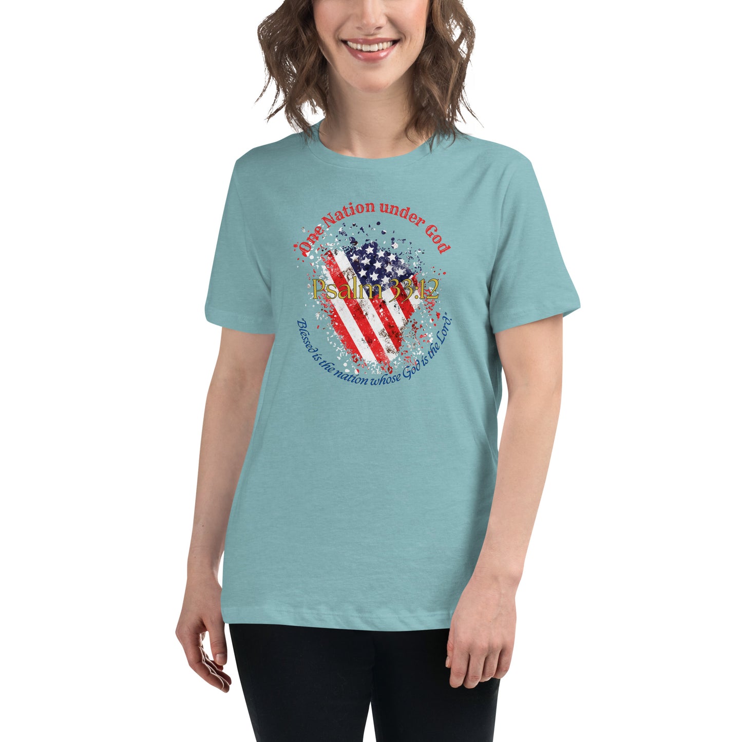 Women Patriotic T-Shirt for 4th of July - Celebrate Independence Day with Faith