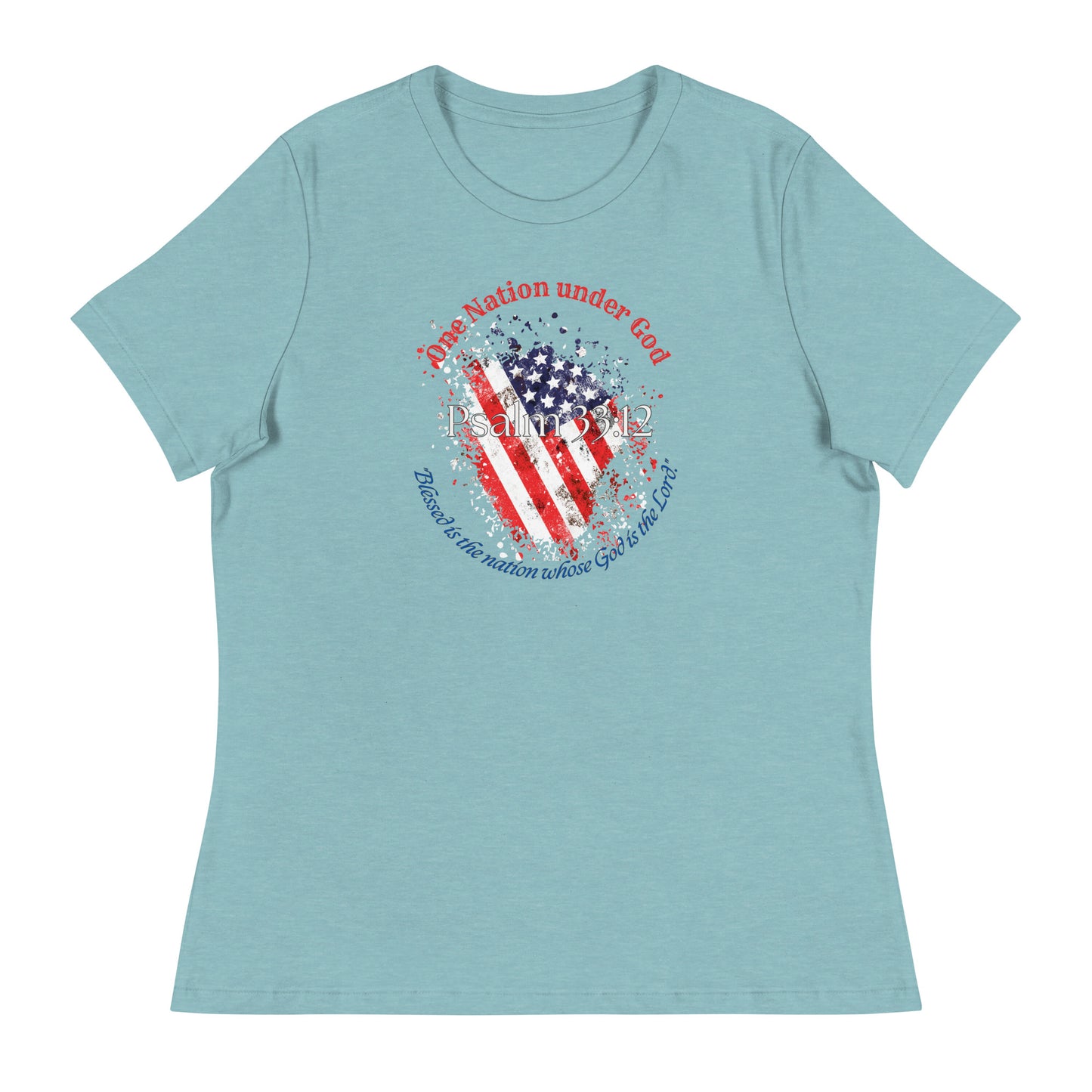 Women's Patriotic Christian T-Shirt for 4th of July - Celebrate Independence Day with Faith