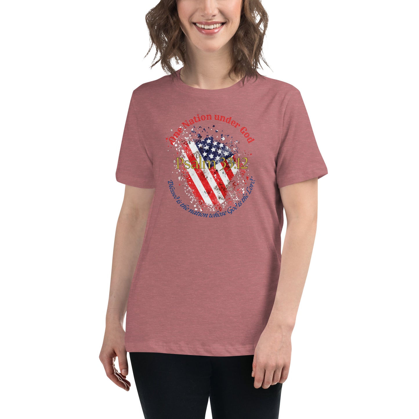 Women Patriotic T-Shirt for 4th of July - Celebrate Independence Day with Faith