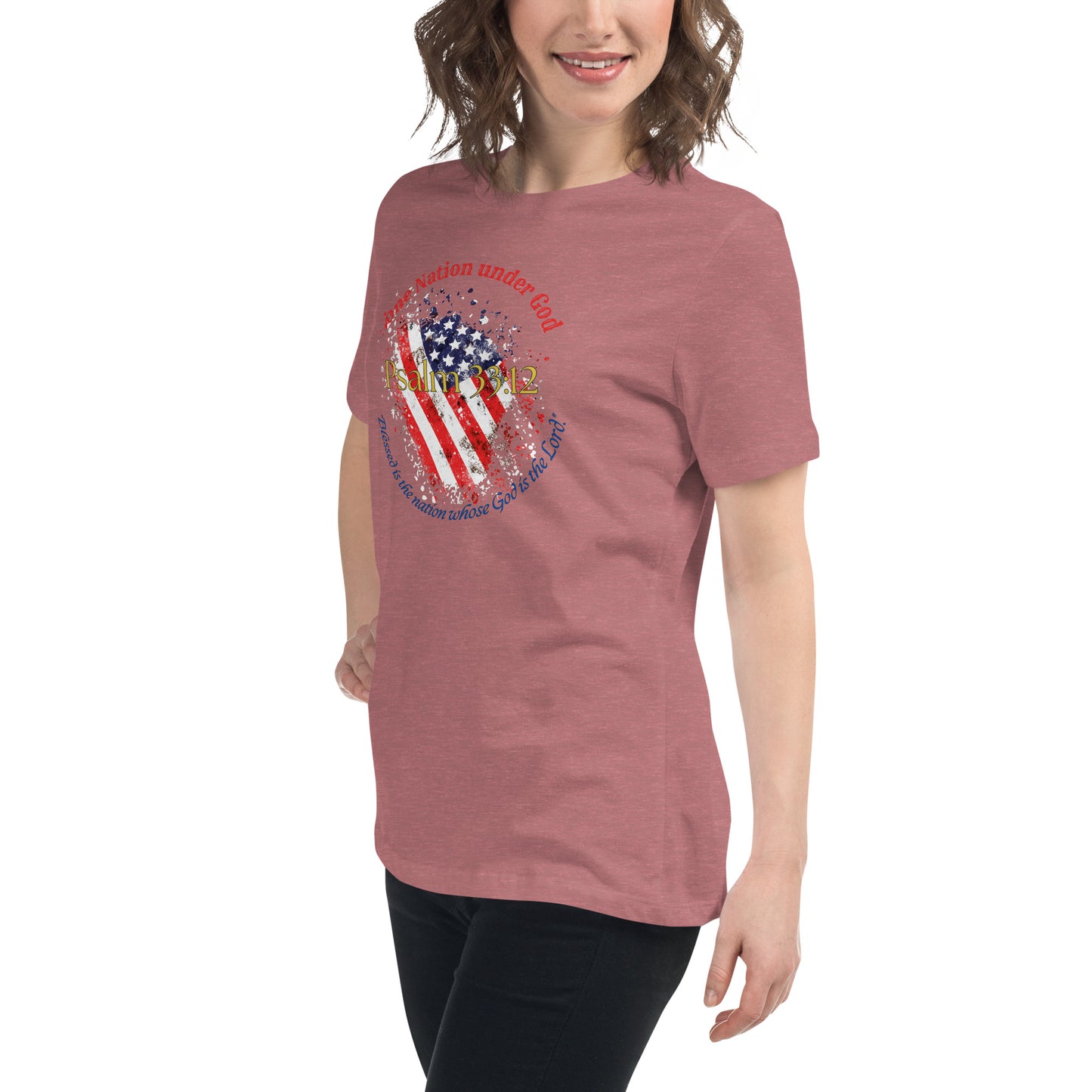 Women Patriotic T-Shirt for 4th of July - Celebrate Independence Day with Faith
