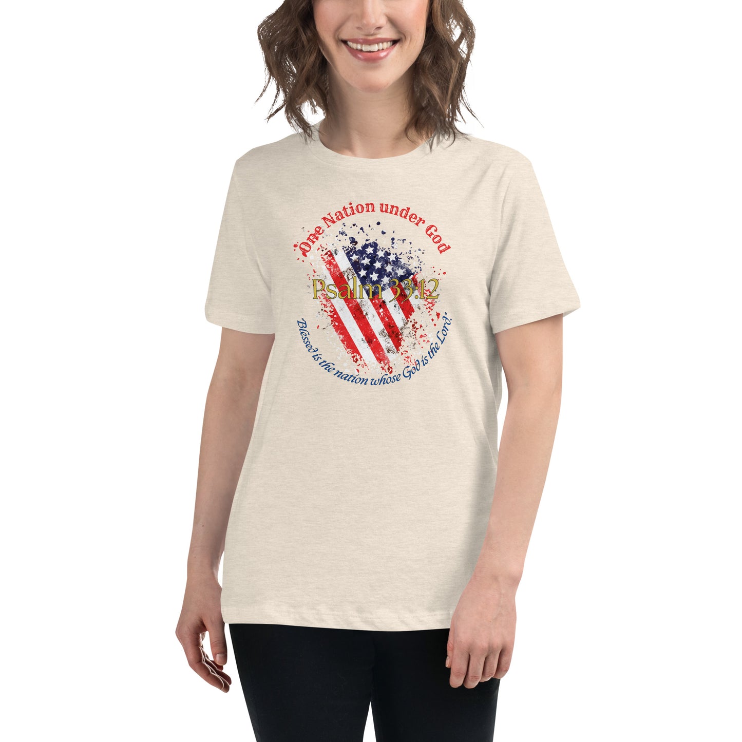 Women Patriotic T-Shirt for 4th of July - Celebrate Independence Day with Faith