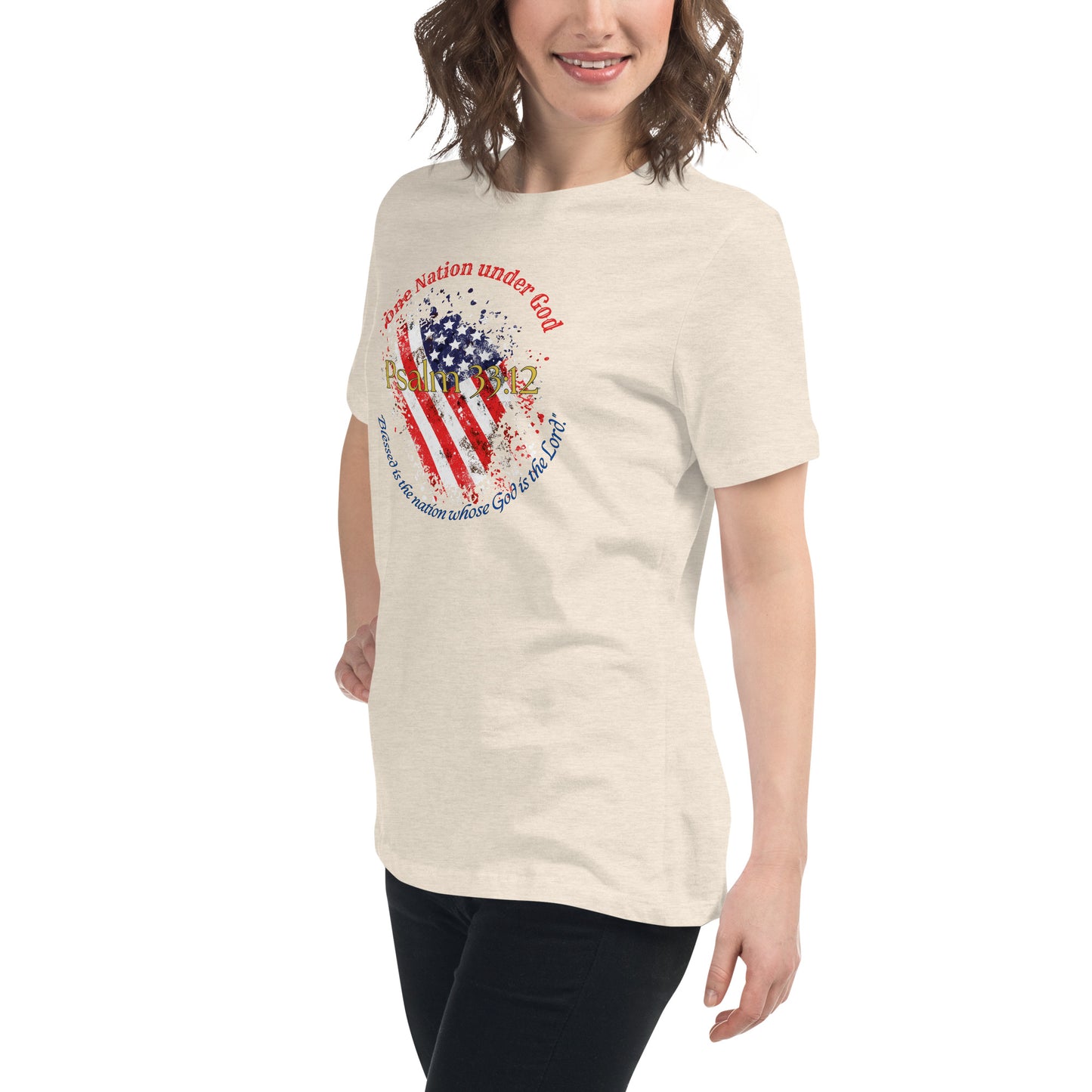 Women Patriotic T-Shirt for 4th of July - Celebrate Independence Day with Faith