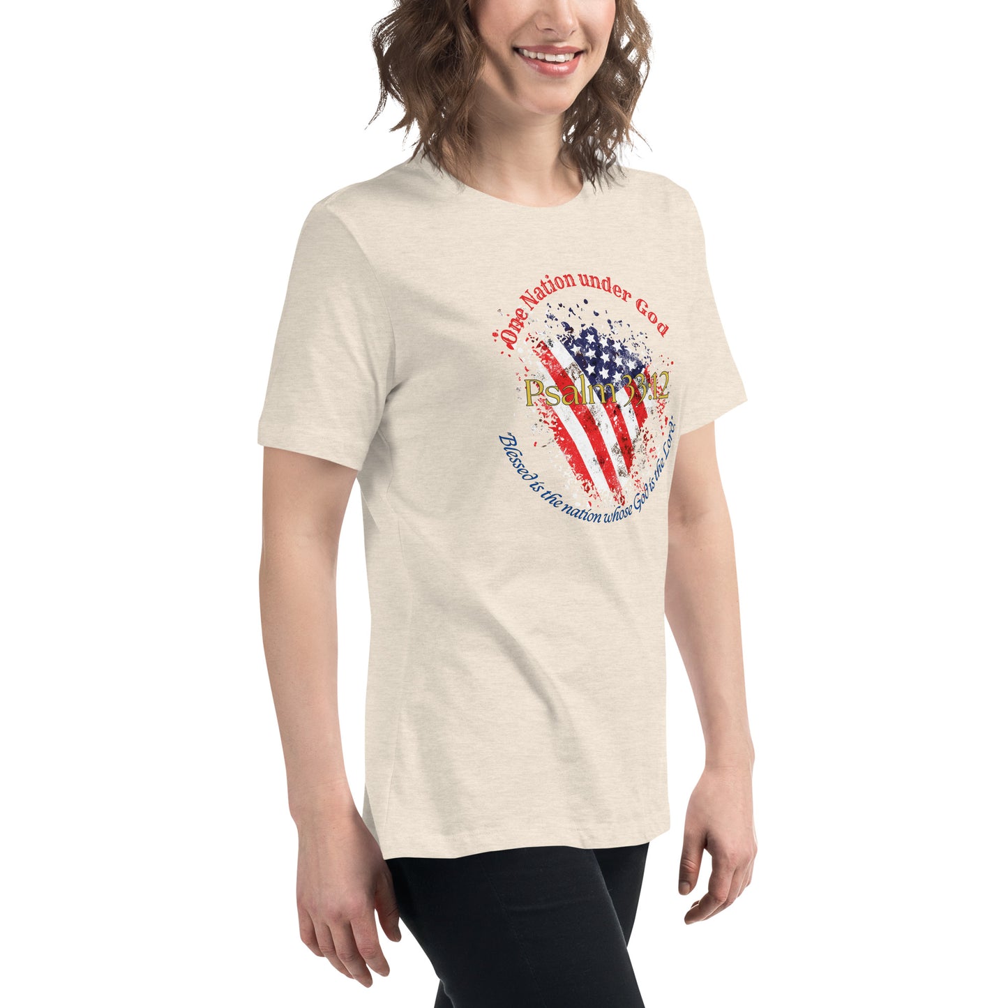 Women Patriotic T-Shirt for 4th of July - Celebrate Independence Day with Faith