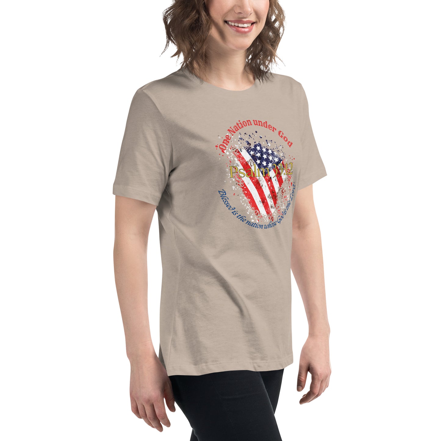 Women Patriotic T-Shirt for 4th of July - Celebrate Independence Day with Faith