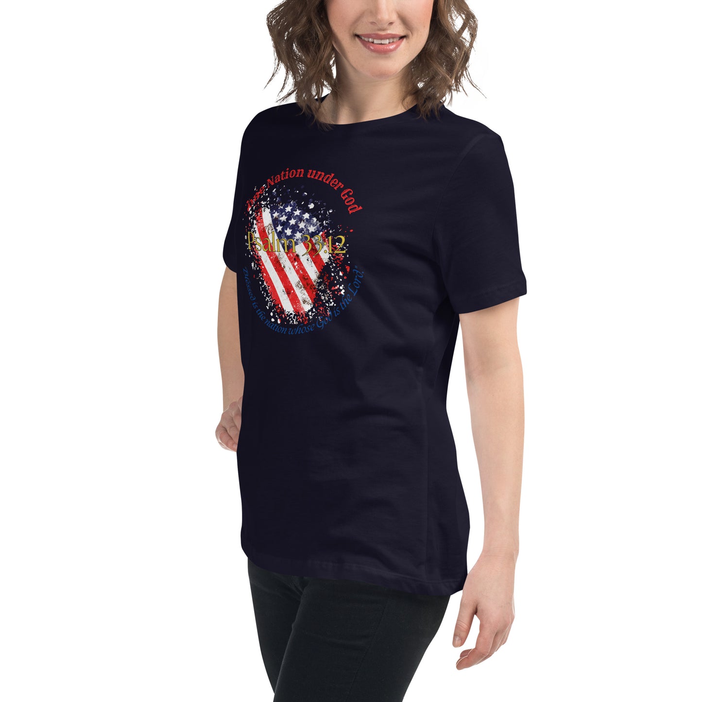 Women Patriotic T-Shirt for 4th of July - Celebrate Independence Day with Faith