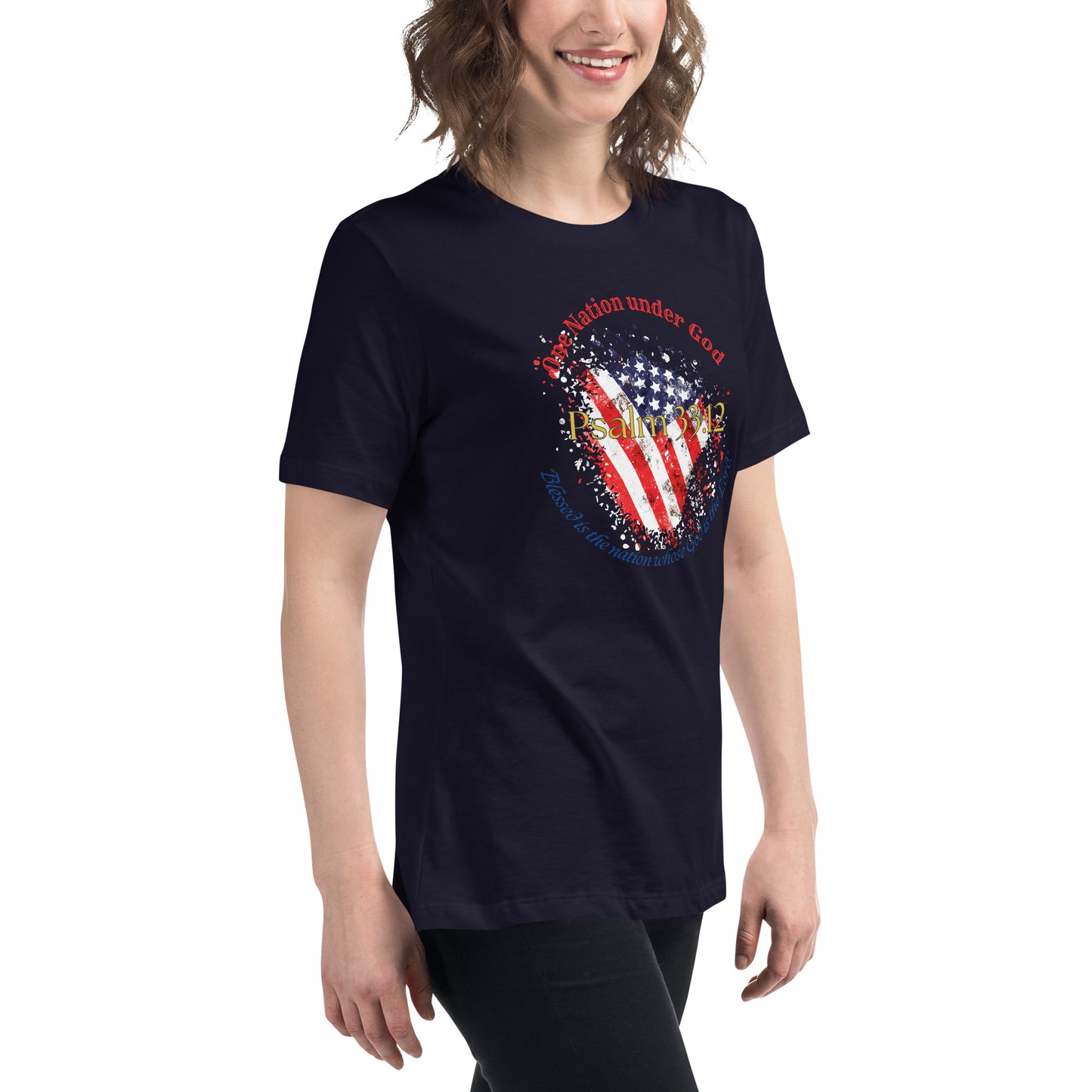 Women Patriotic T-Shirt for 4th of July - Celebrate Independence Day with Faith