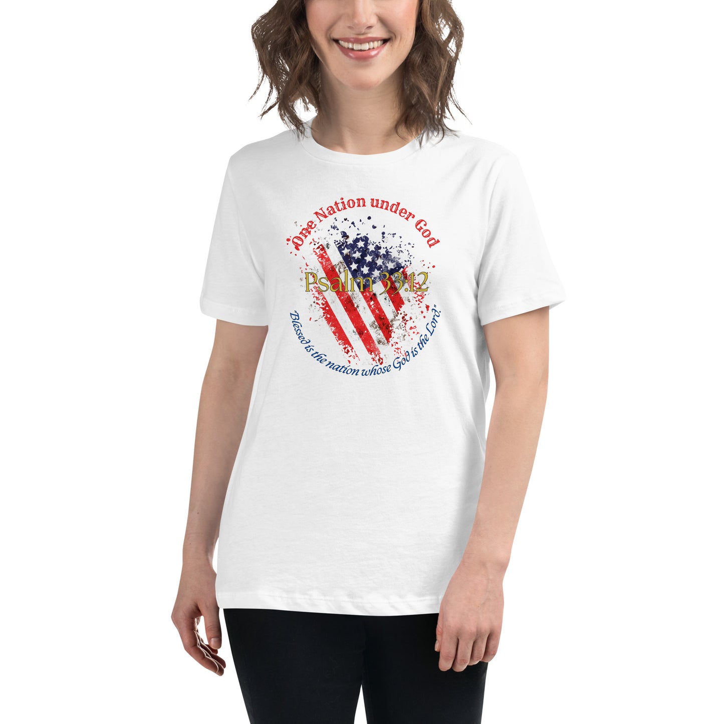 Women Patriotic T-Shirt for 4th of July - Celebrate Independence Day with Faith