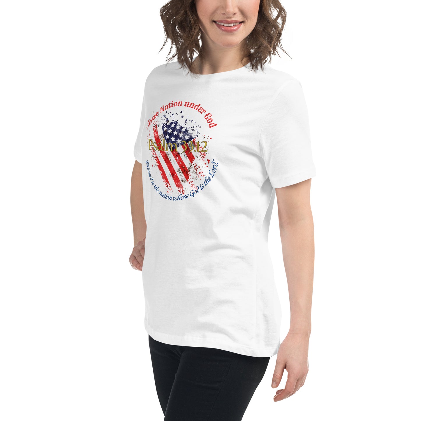 Women Patriotic T-Shirt for 4th of July - Celebrate Independence Day with Faith