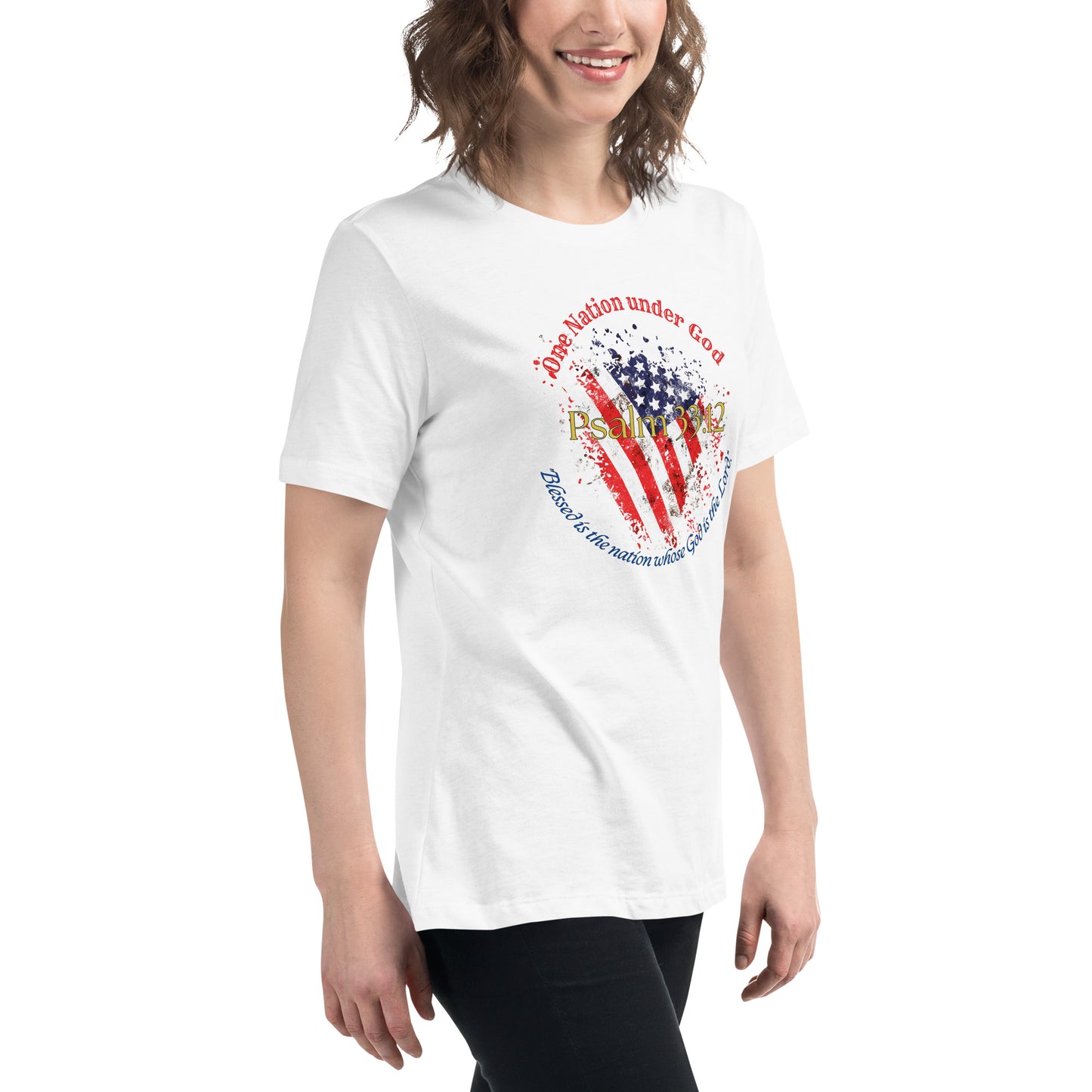 Women Patriotic T-Shirt for 4th of July - Celebrate Independence Day with Faith
