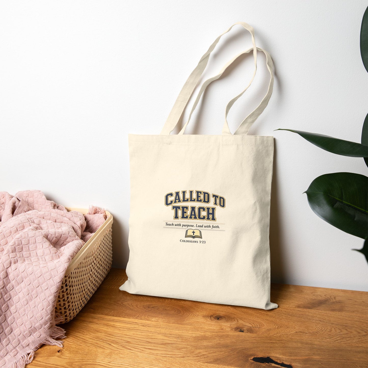 Called to Teach Cotton Canvas Tote — Teacher Gift & Classroom Bag