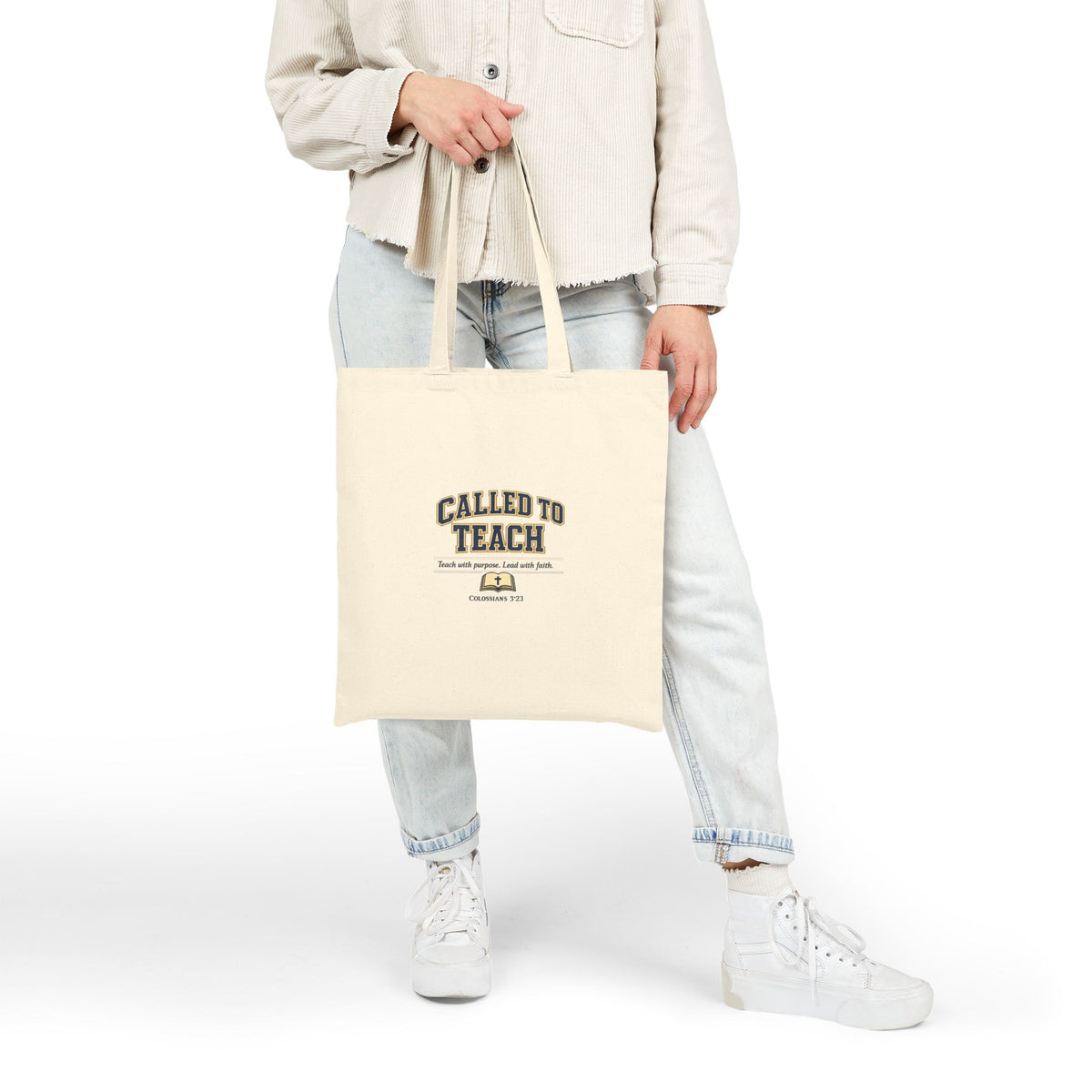 Called to Teach Cotton Canvas Tote — Teacher Gift & Classroom Bag