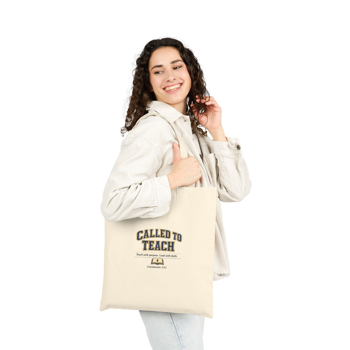 Called to Teach Cotton Canvas Tote — Teacher Gift & Classroom Bag