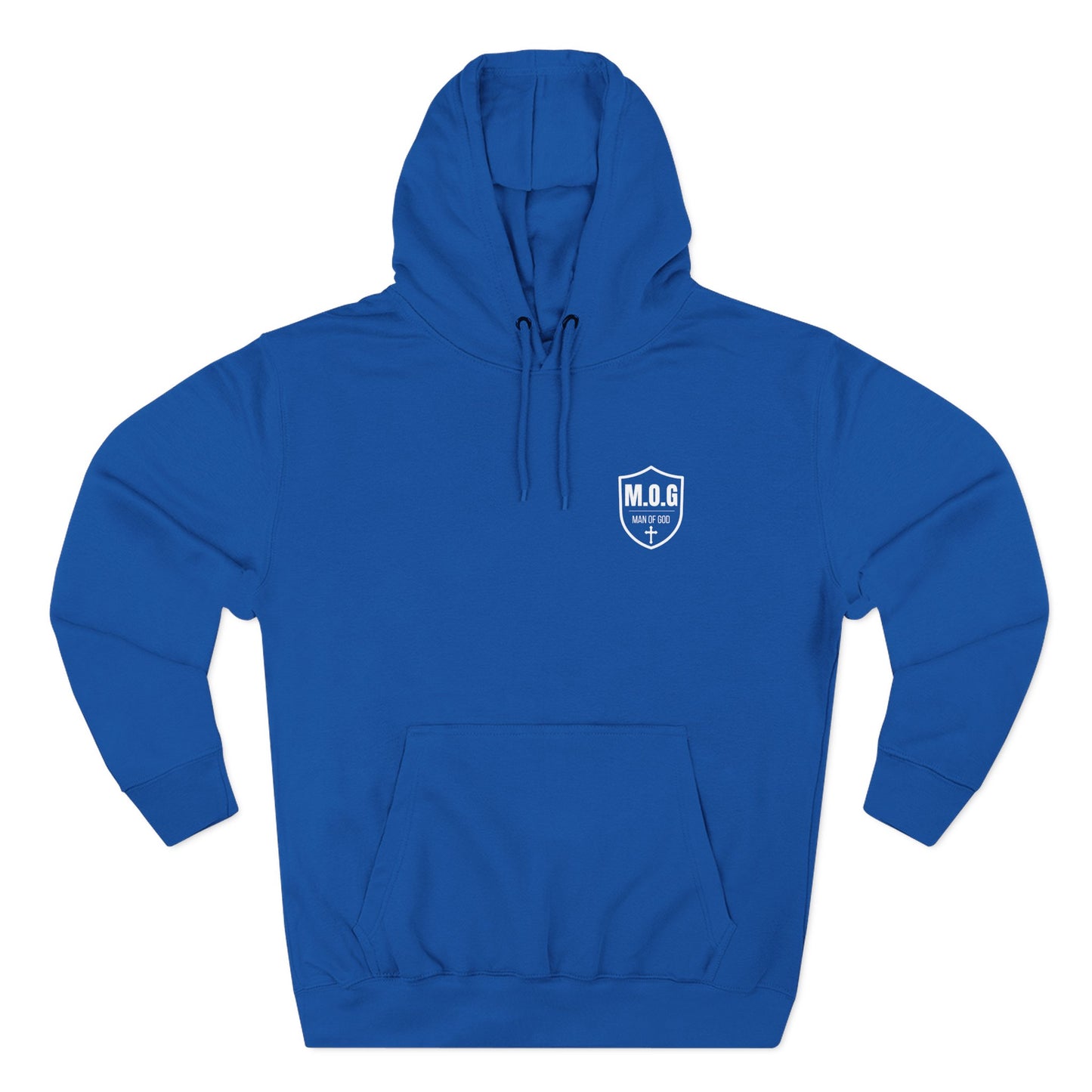 Amor of God Fleece Hoodie — 'Man of God' Front Logo