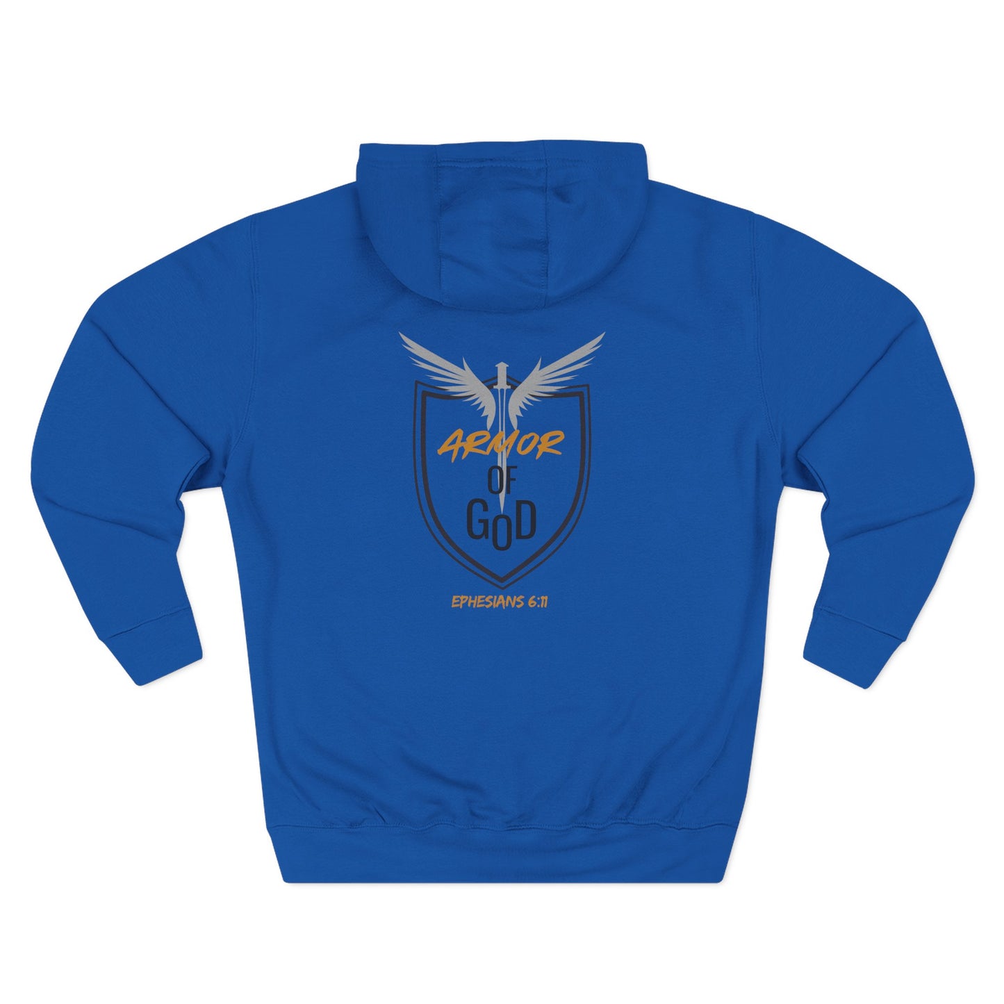 Amor of God Fleece Hoodie — 'Man of God' Front Logo