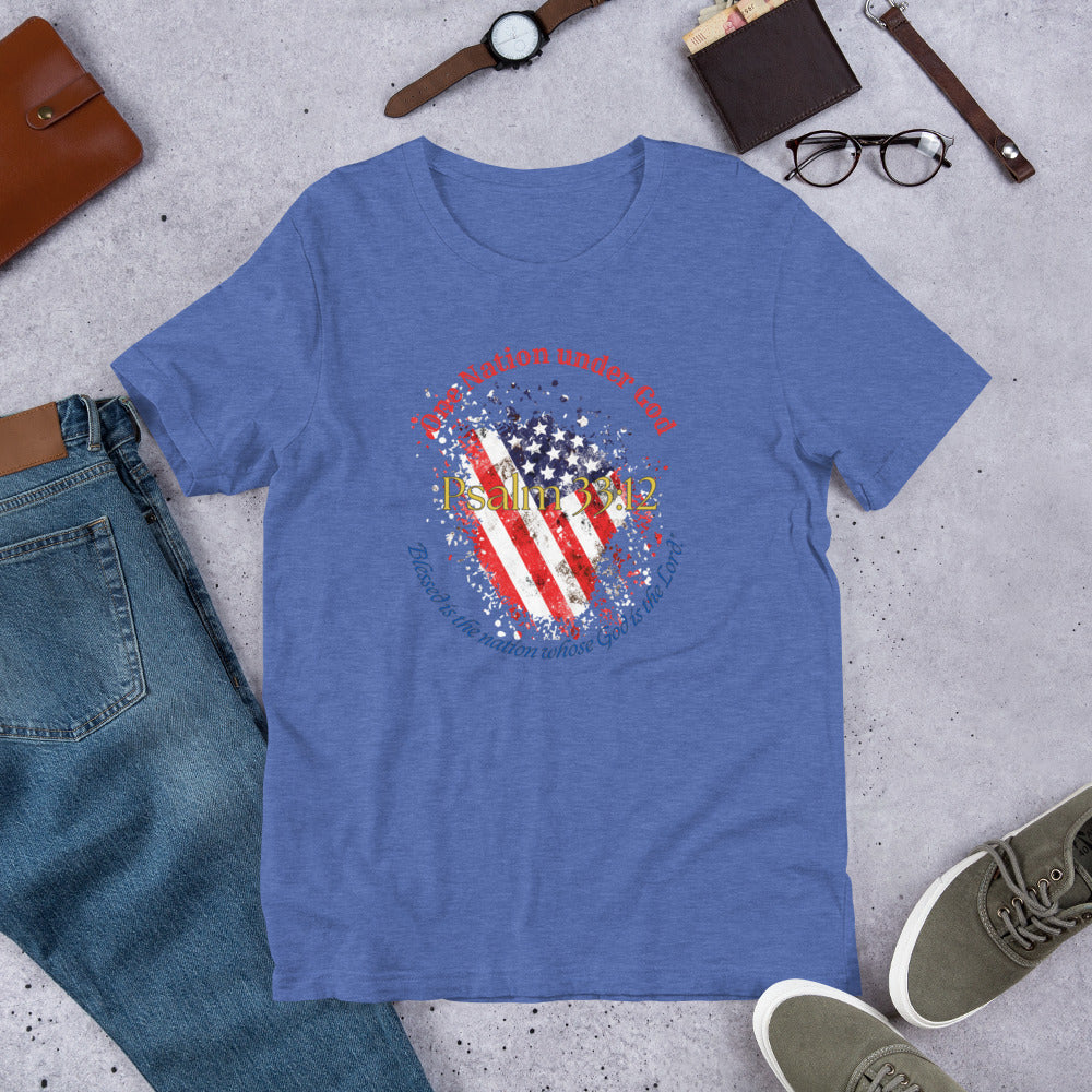 Men's Patriotic T-Shirt for 4th of July - Celebrate Independence Day with Faith