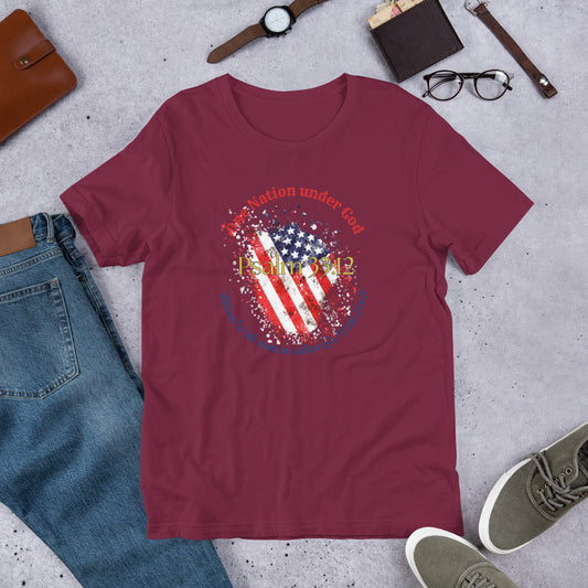 Men's Patriotic T-Shirt for 4th of July - Celebrate Independence Day with Faith