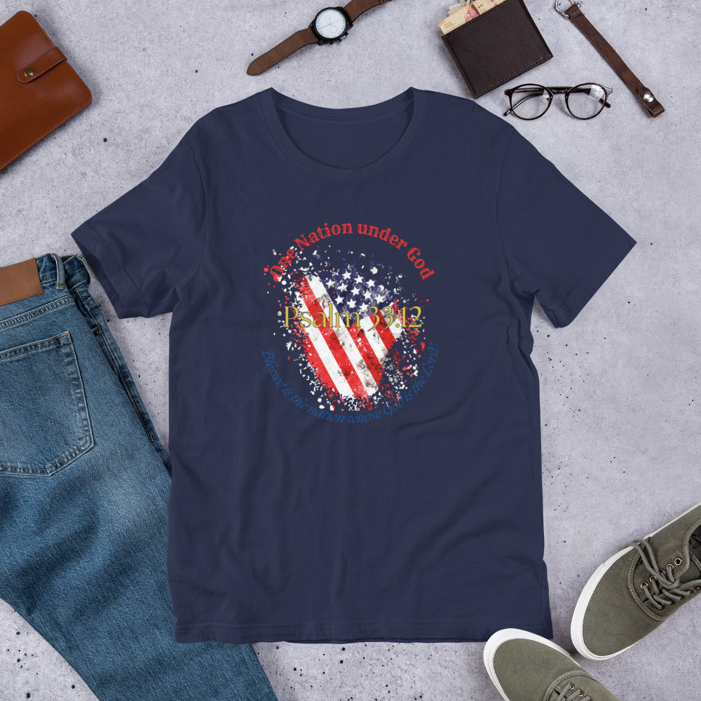 Men's Patriotic T-Shirt for 4th of July - Celebrate Independence Day with Faith