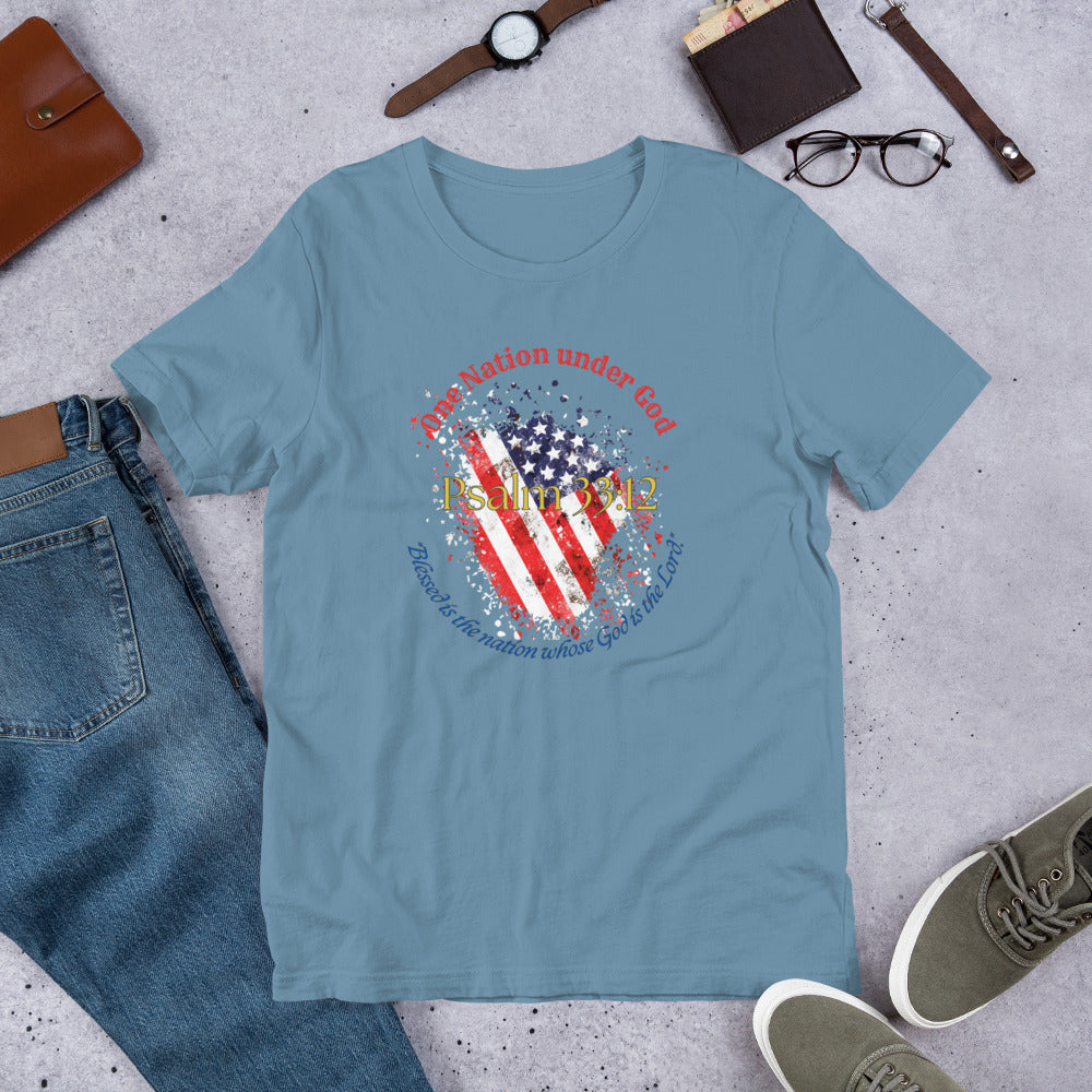 Men's Patriotic T-Shirt for 4th of July - Celebrate Independence Day with Faith