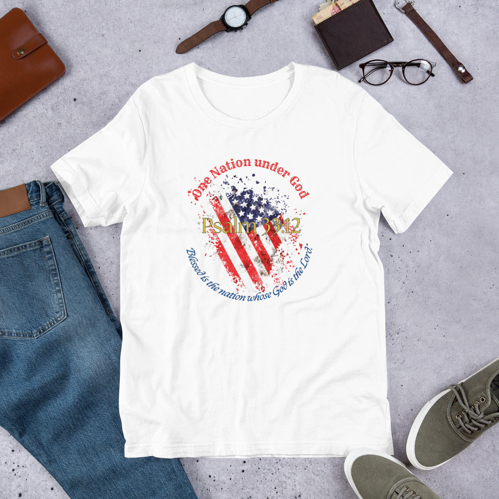 Men's Patriotic T-Shirt for 4th of July - Celebrate Independence Day with Faith