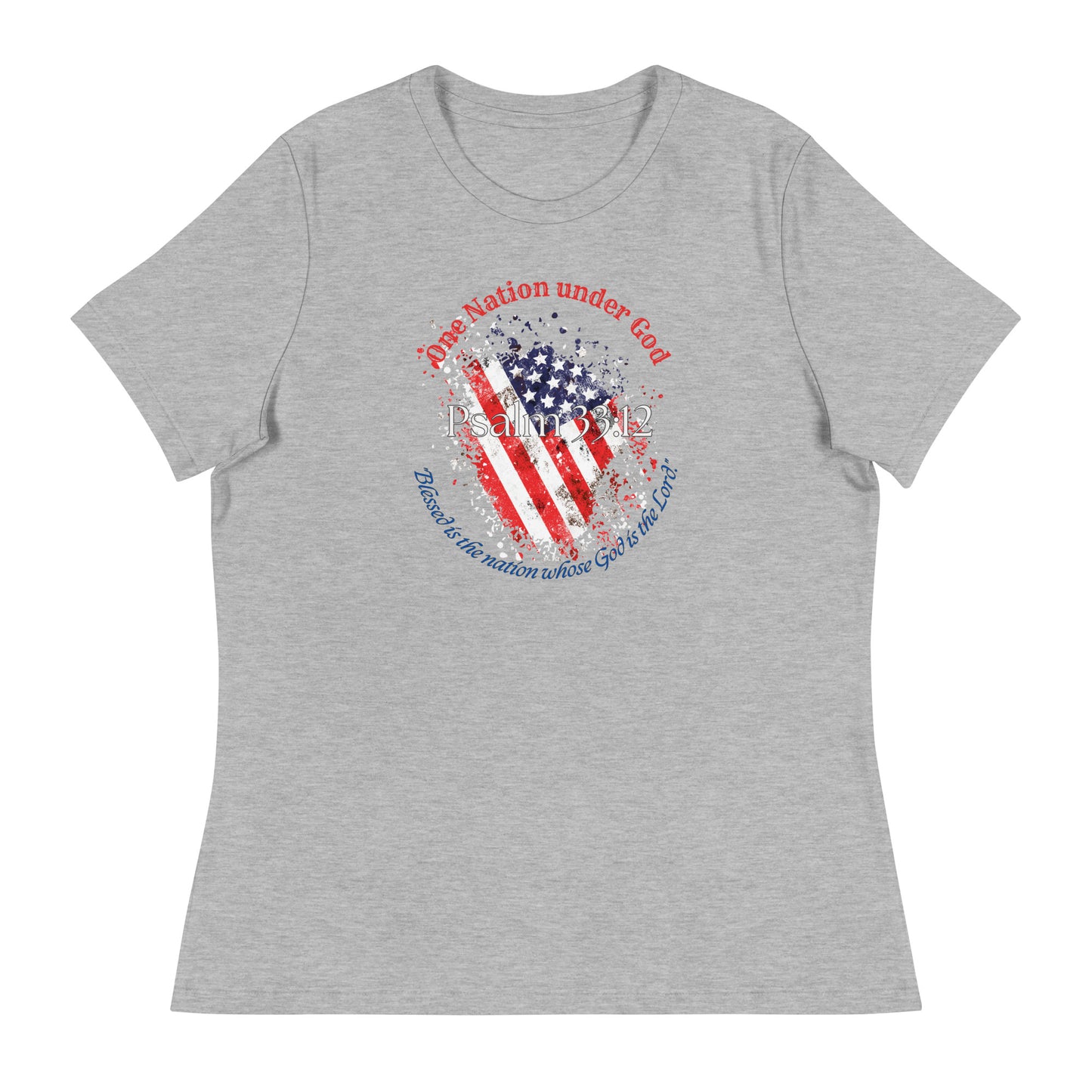 Women's Patriotic Christian T-Shirt for 4th of July - Celebrate Independence Day with Faith