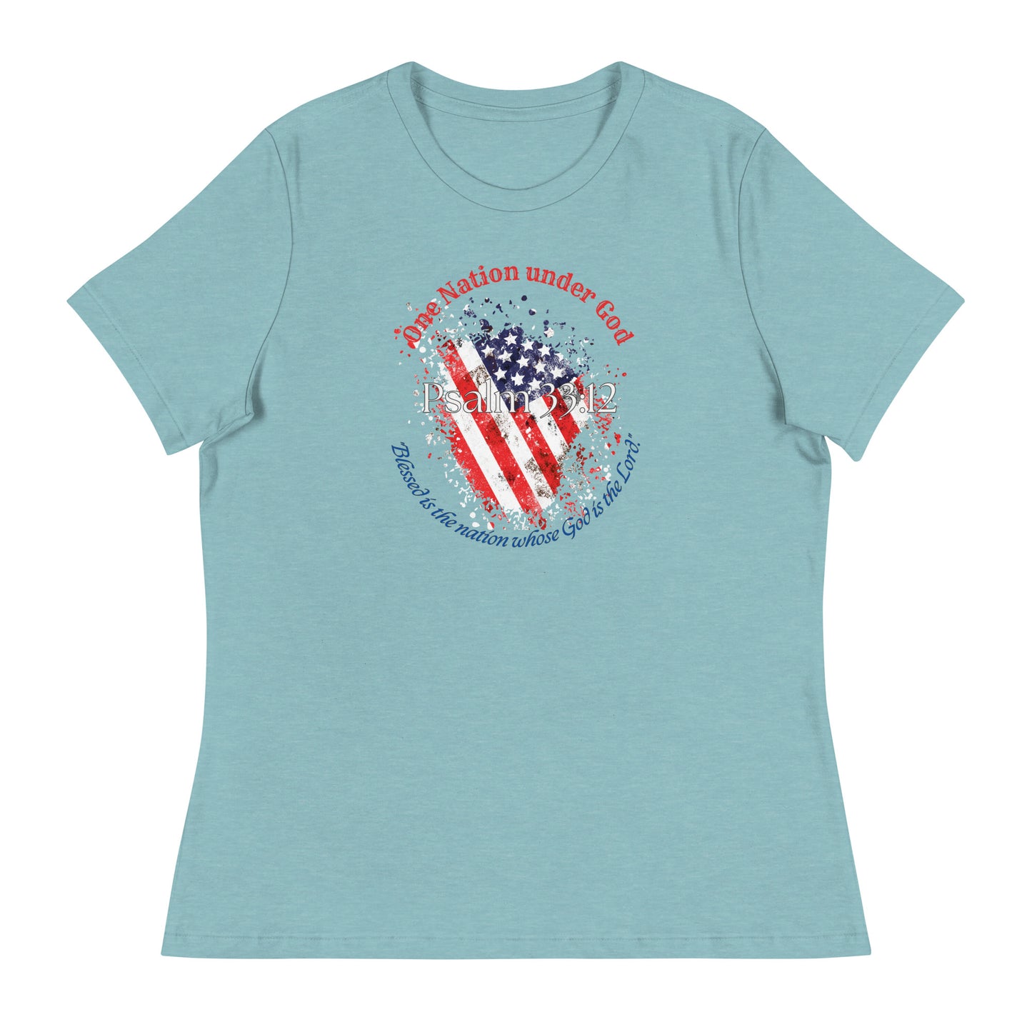 Women's Patriotic Christian T-Shirt for 4th of July - Celebrate Independence Day with Faith