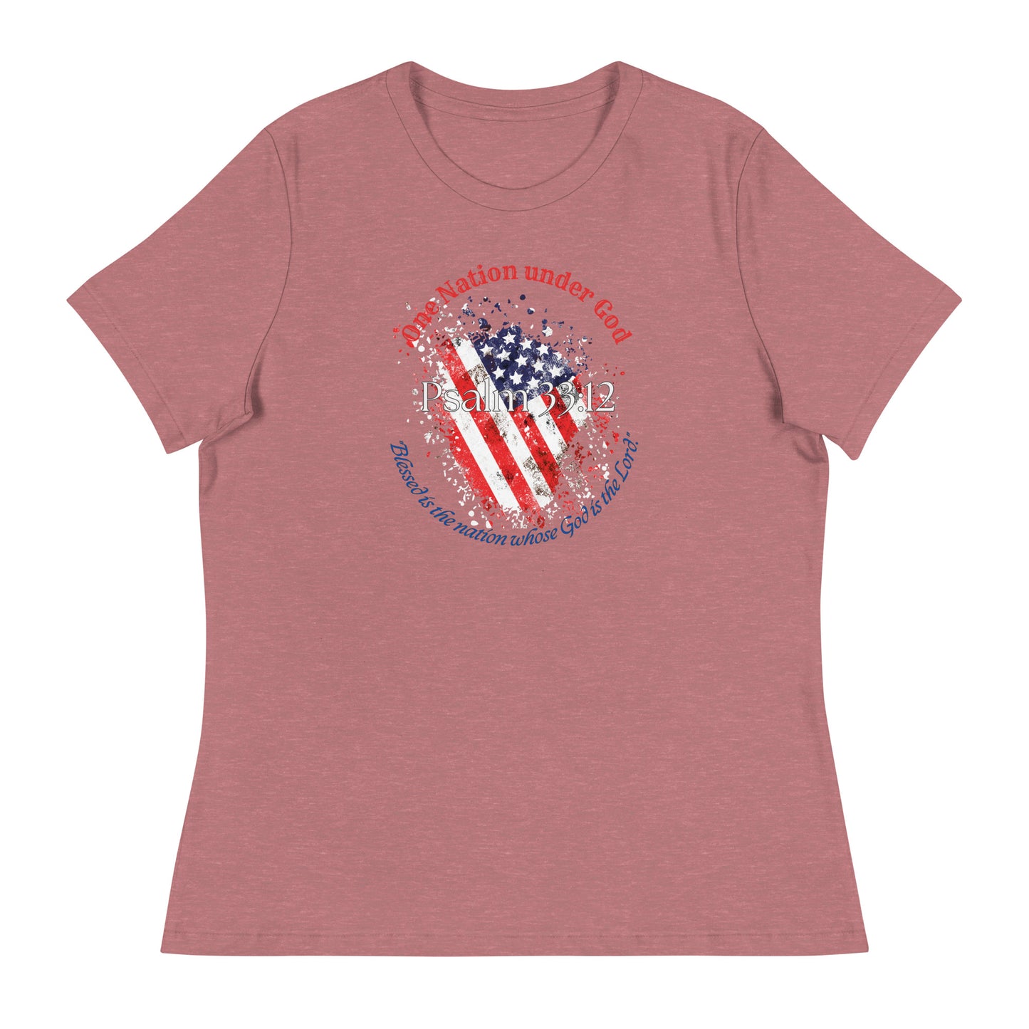 Women's Patriotic Christian T-Shirt for 4th of July - Celebrate Independence Day with Faith