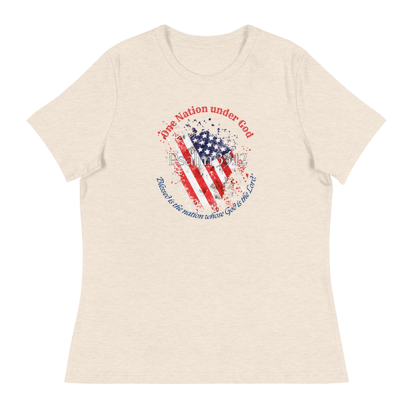 Women's Patriotic Christian T-Shirt for 4th of July - Celebrate Independence Day with Faith