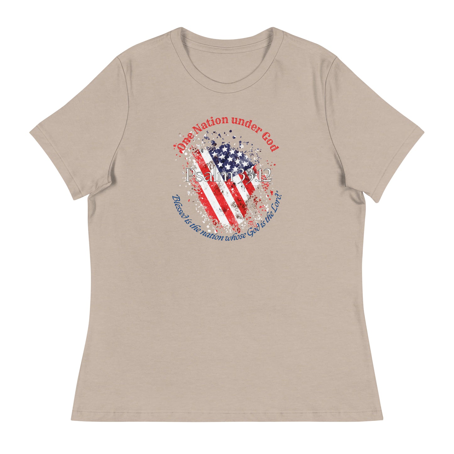 Women's Patriotic Christian T-Shirt for 4th of July - Celebrate Independence Day with Faith