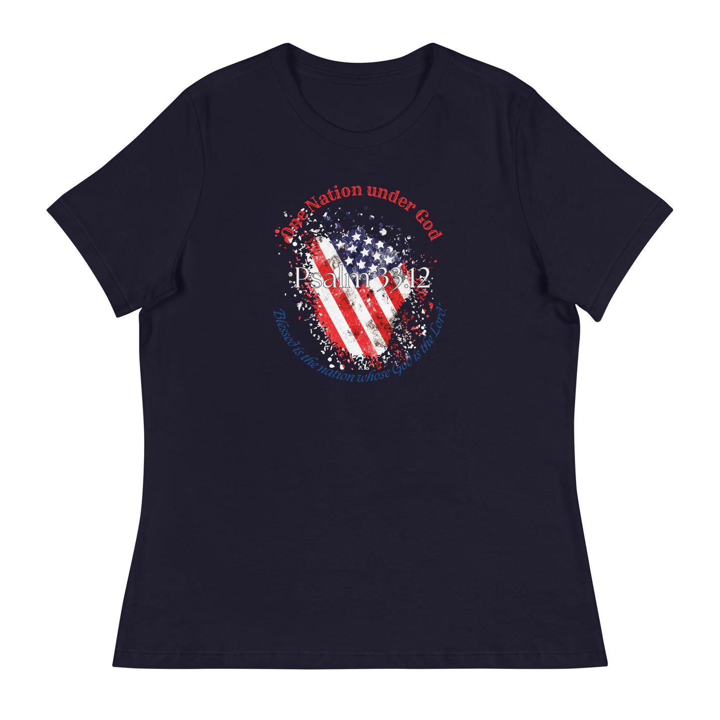 Women's Patriotic Christian T-Shirt for 4th of July - Celebrate Independence Day with Faith